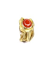 Anello Stocco Gioielli Donna in Oro giallo Corallo ANS 25 - ANS 25